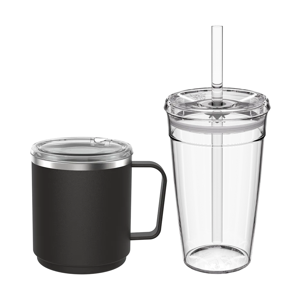 KeepCup Urban Adventurer Black | Travel Mug + Bowl