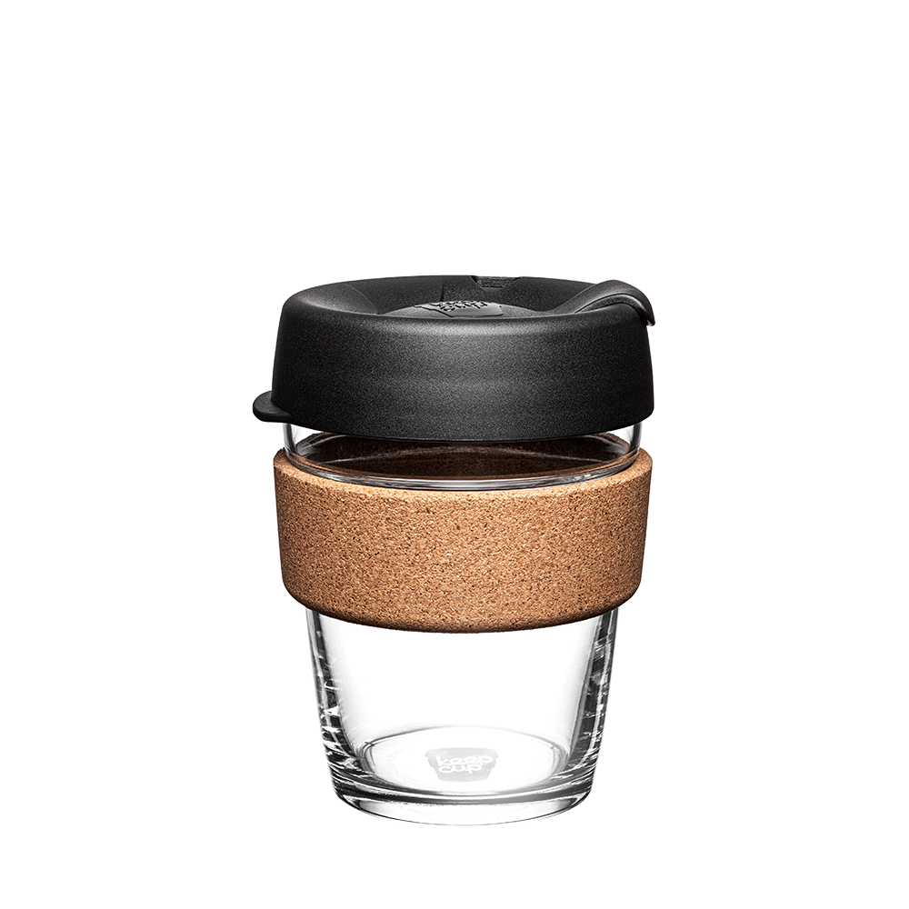 Best Reusable Coffee Cup Europe 2026: 5 Top Picks KeepCup Brew Cork reusable coffee cup glass cork band barista standard