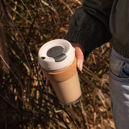 KeepCup Brew Cork Glass Coffee Tumbler - L 16oz | Filter
