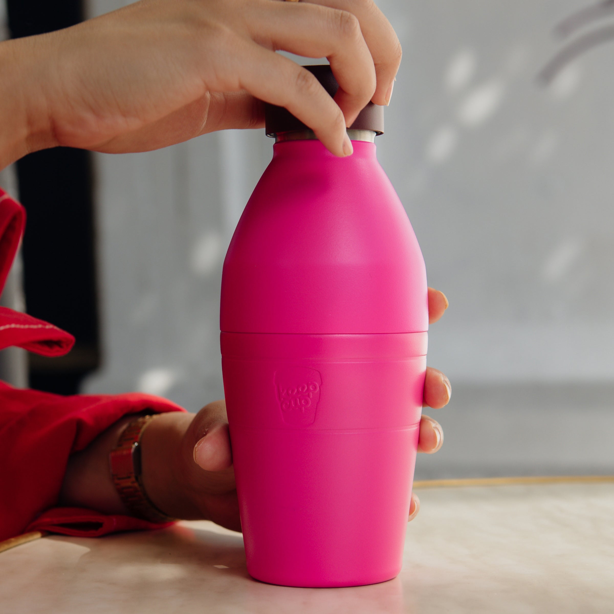 Helix Bottle - M 530ml | Fuchsia