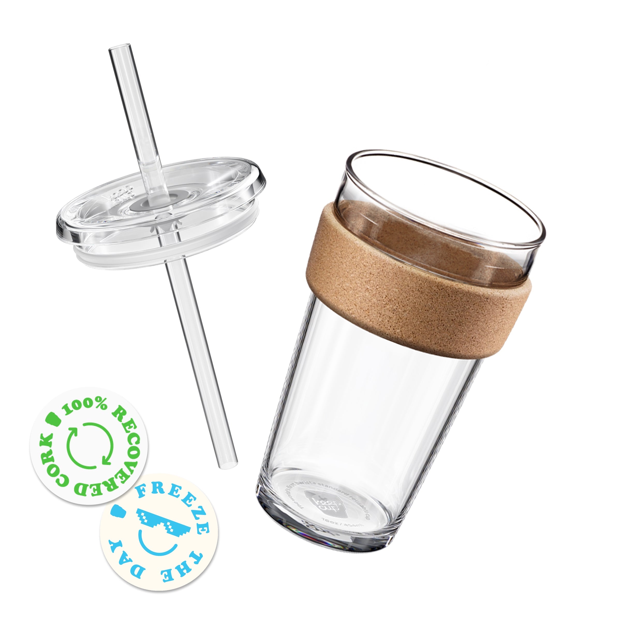 Cold Cup Cork - L 16oz | Coffee Straw