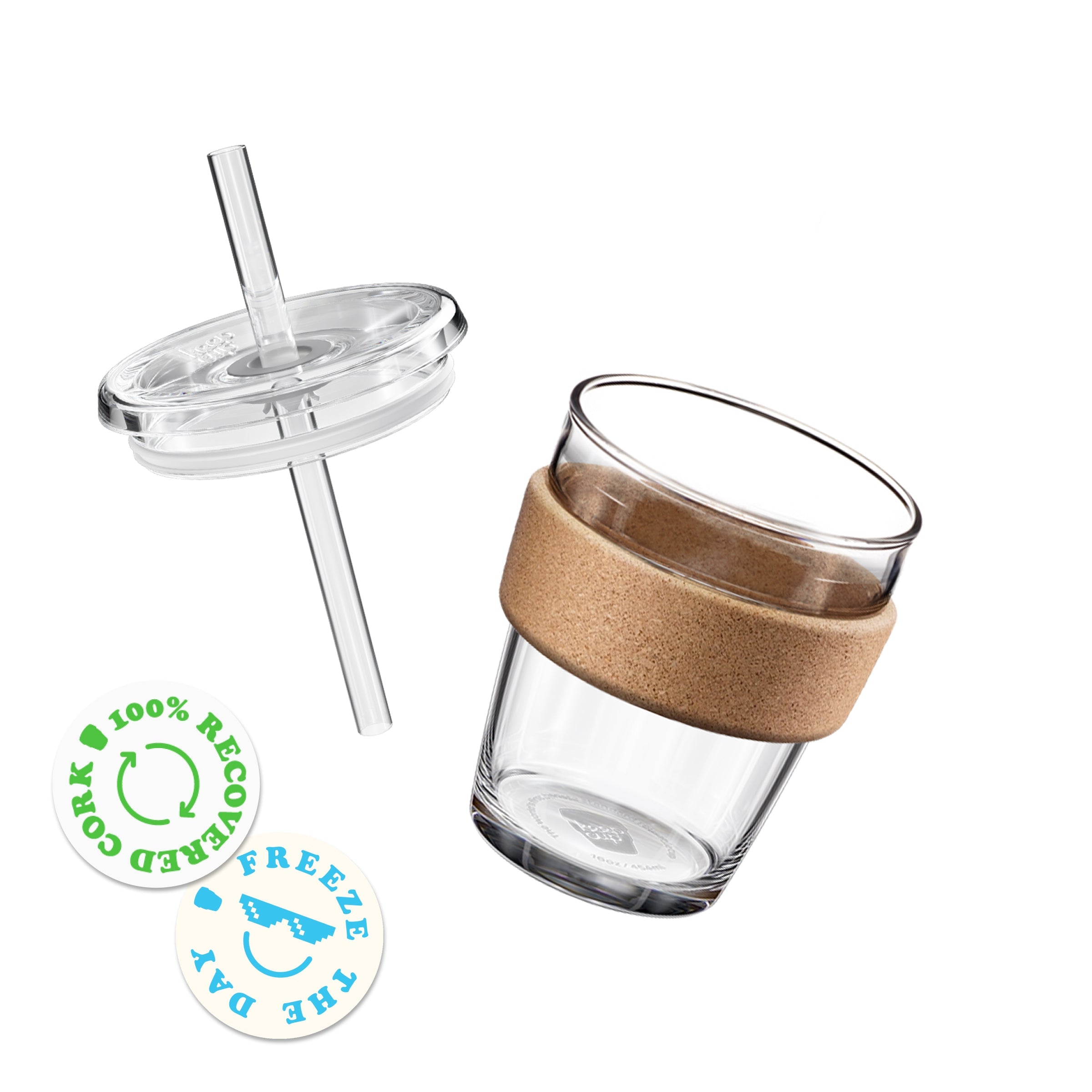 Cold Cup Cork - M 12oz | Coffee Straw