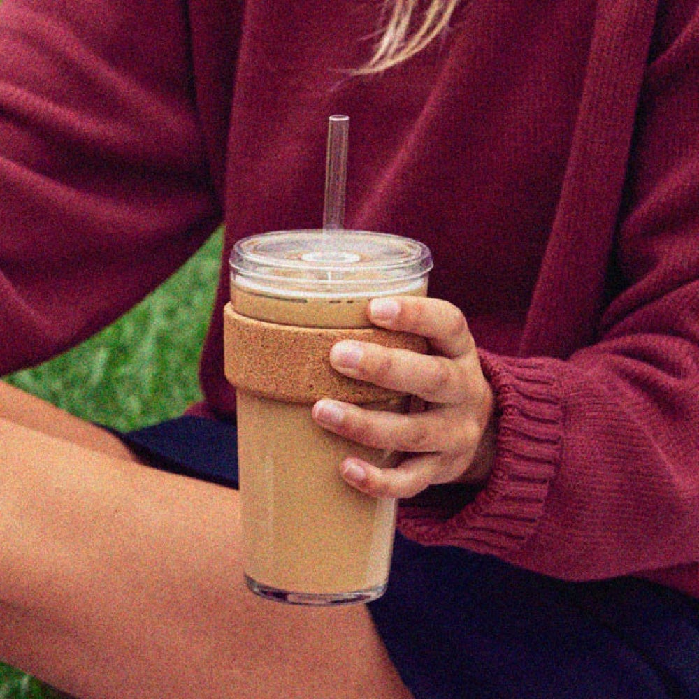 Cold Cup Cork - L 16oz | Coffee Straw