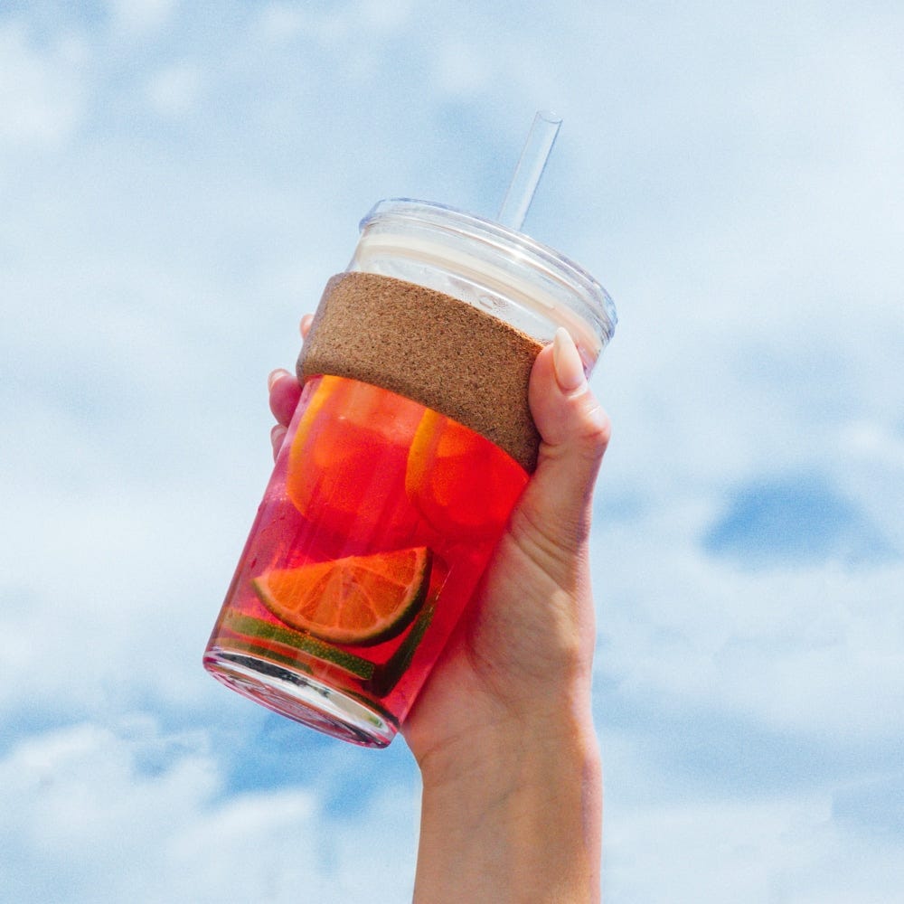Cold Cup Cork - L 16oz | Coffee Straw
