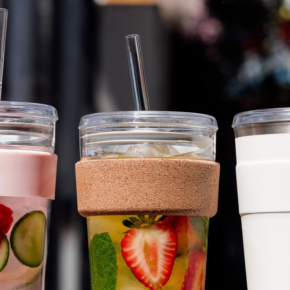 Cold Cup Cork - M 12oz | Coffee Straw