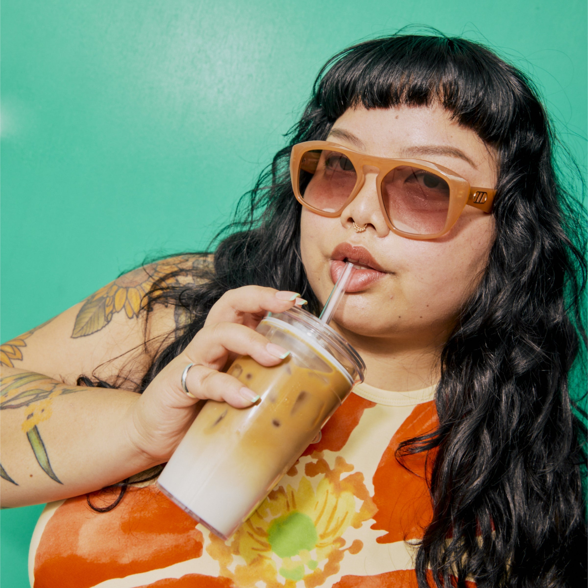 Cold Cup Original - L 16oz | Coffee Straw