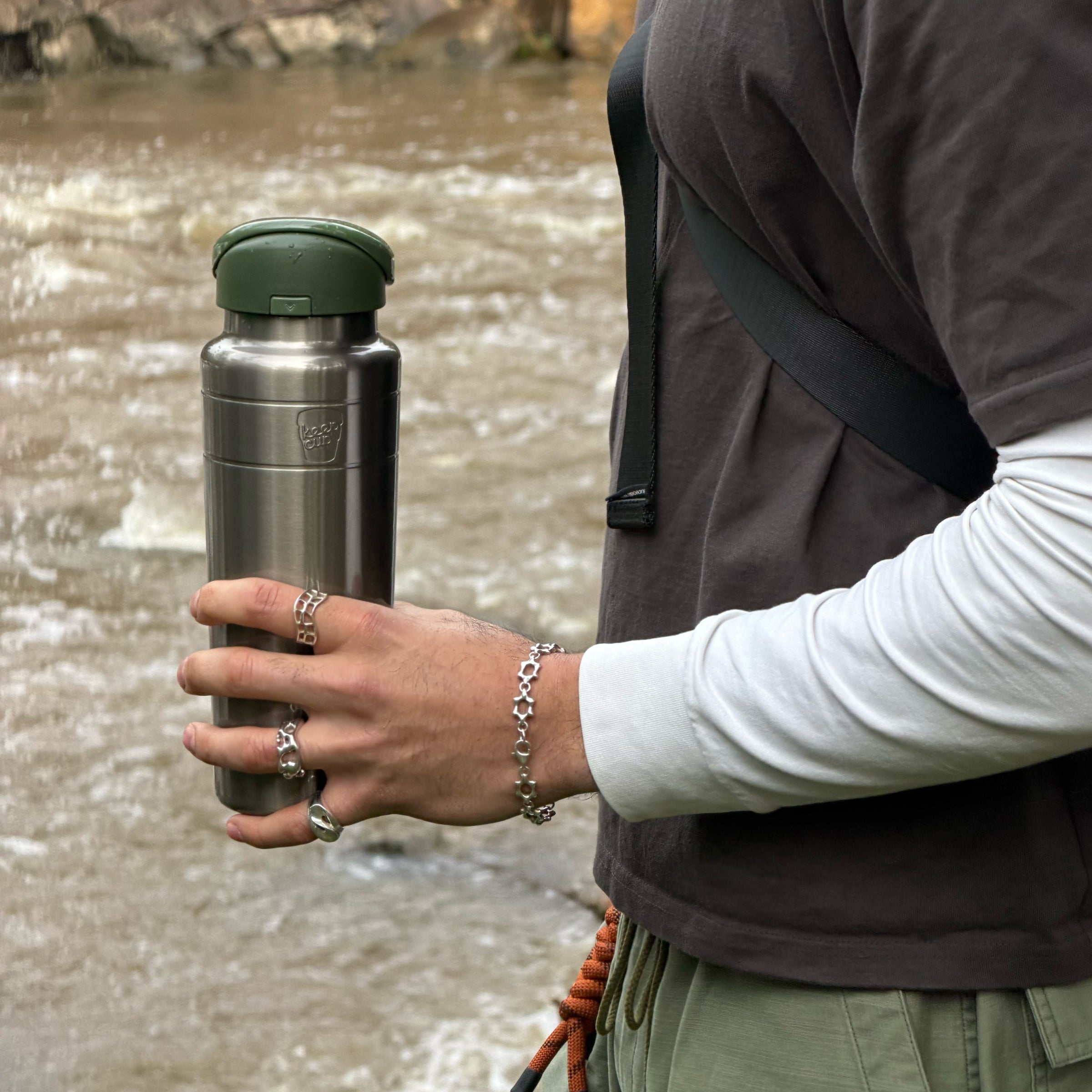 KeepCup Ora Bottle 32oz Nitro Pine | Insulated Water Bottle