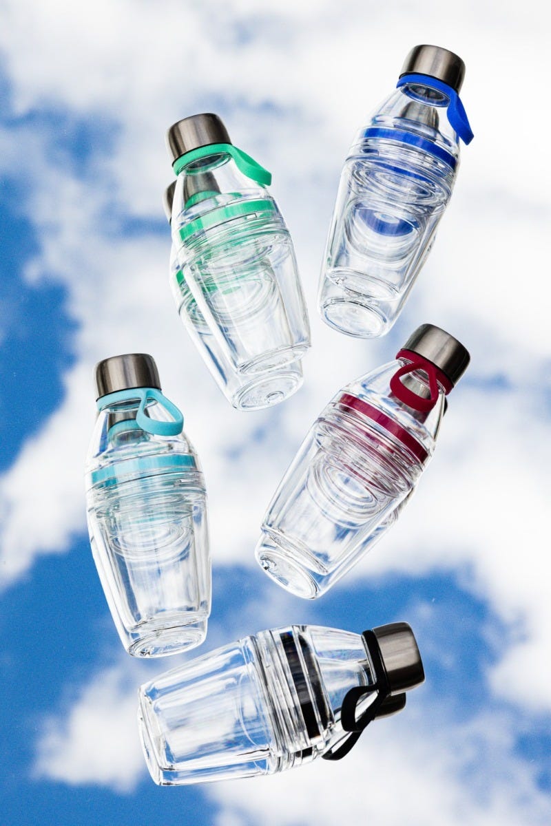 KeepCup Helix Bottle Light 12oz with clouds