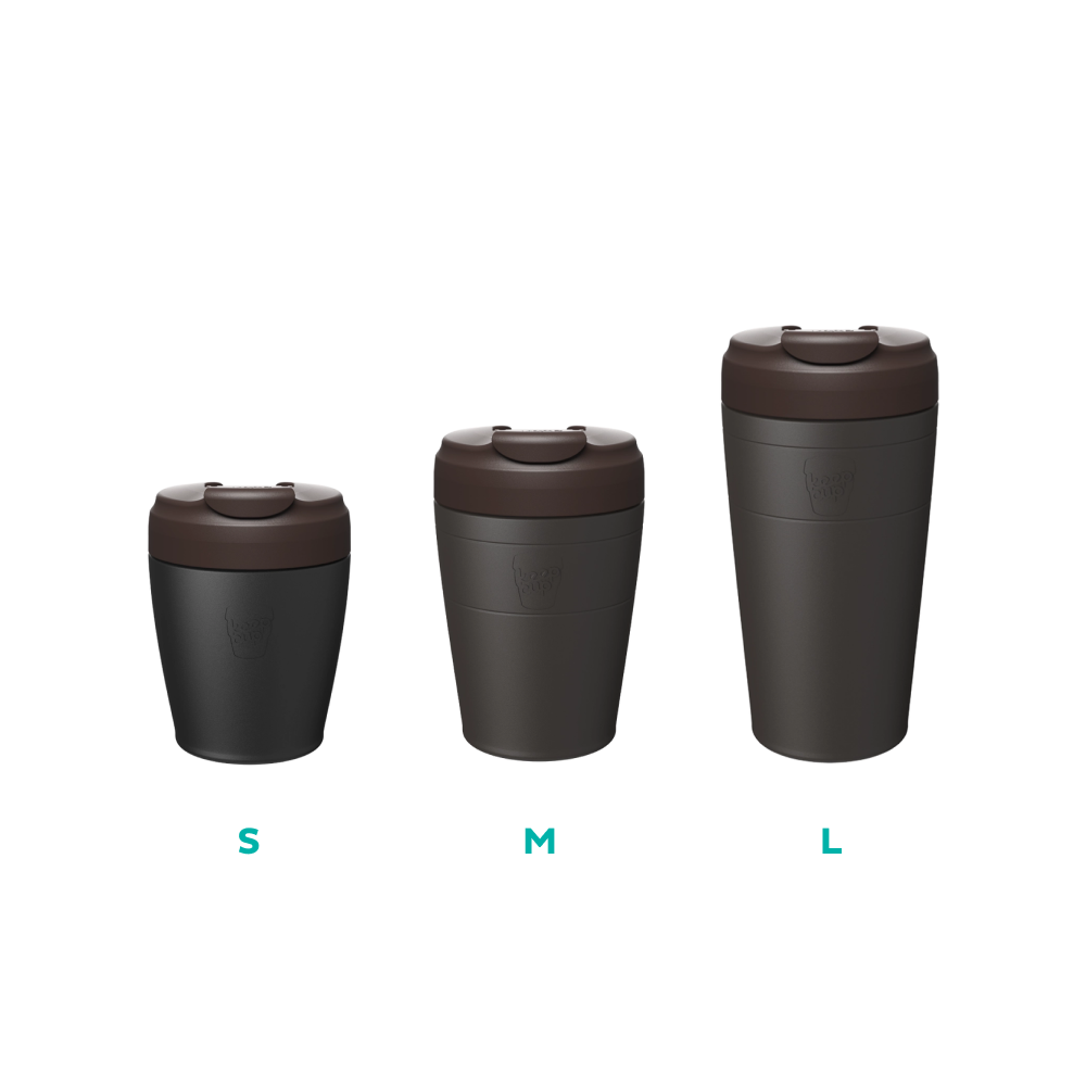 KeepCup Commuter Sizes. Available in small, medium and large